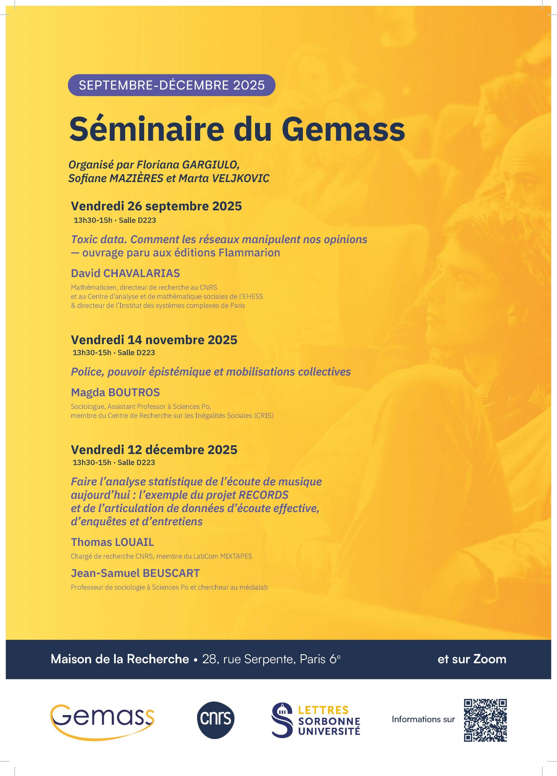 Séminaire du GEMASS
