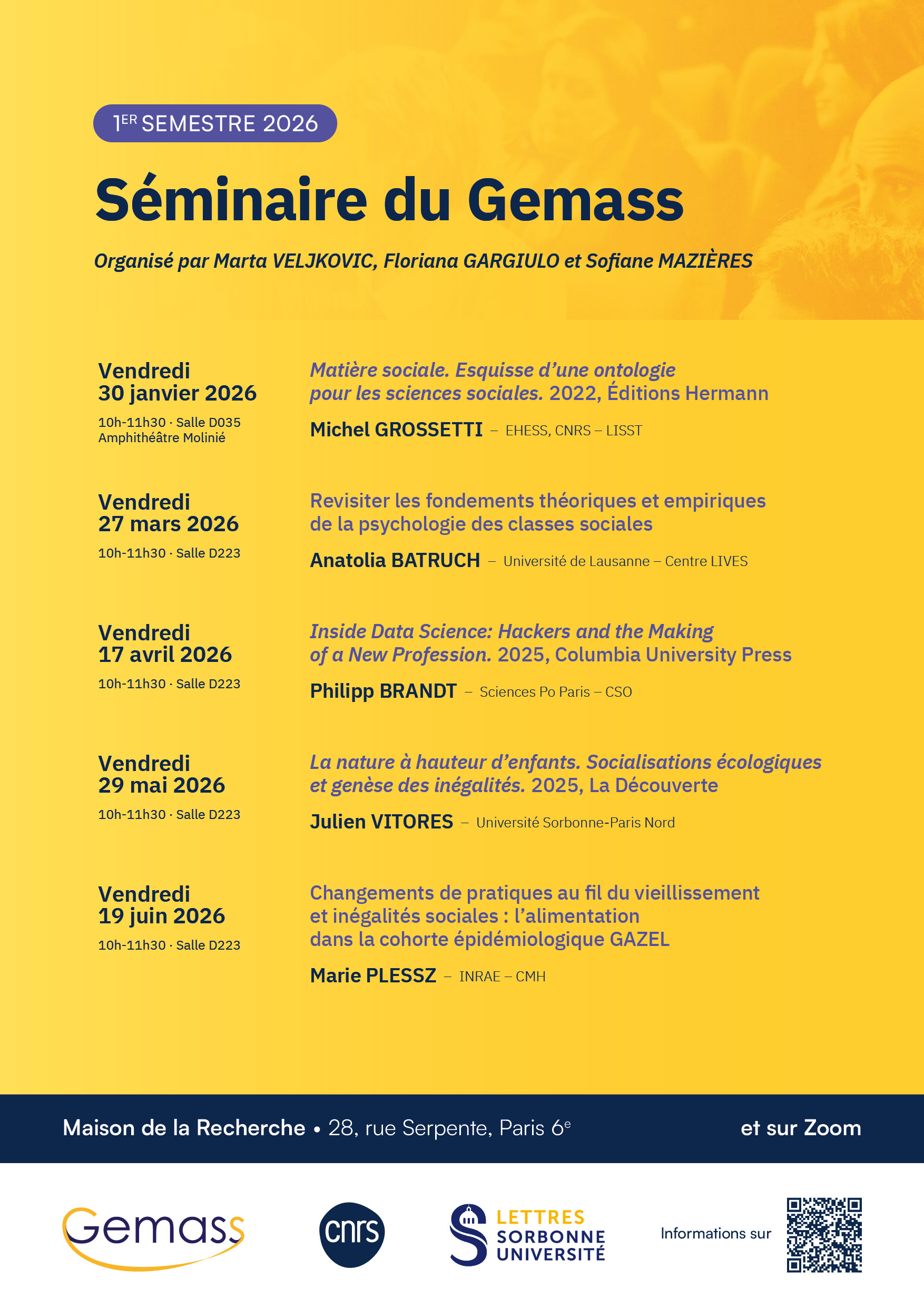 S&eacute;minaire du GEMASS