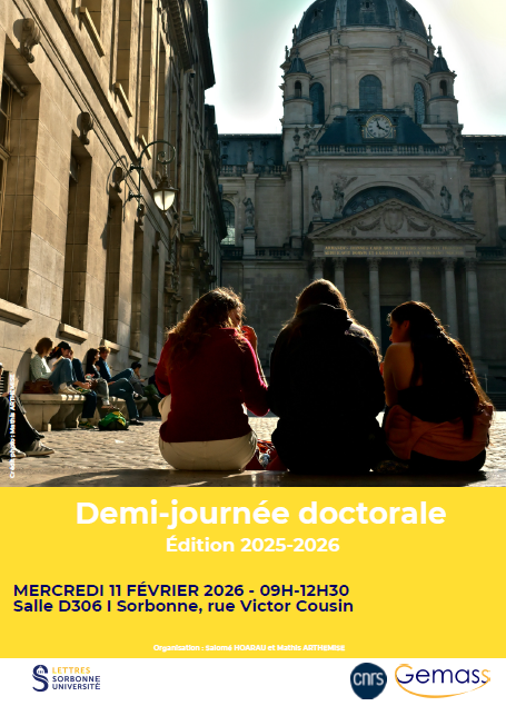 11 f&eacute;vrier 2026, Demi-journ&eacute;e doctorale 2025-2026