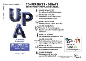 14 janvier 2026, Marta VELJKOVIC tient une conf&eacute;rence &agrave; l'Universit&eacute; populaire d'Arcueil sur le th&egrave;me "In&eacute;galit&eacute;s et mobilit&eacute;s sociales"