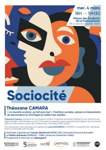 4 mars 2026, s&eacute;ance du s&eacute;minaire SocioCit&eacute; : Jeunesses et Soci&eacute;t&eacute;, organis&eacute; par Mathis ARTHEMISE et Carmen BACHIMONT