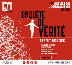 7 avril 2026, G&eacute;rald BRONNER participe au d&eacute;bat "La v&eacute;rit&eacute; selon Trump" aux 19e Assises internationales du journalisme &agrave; Tours